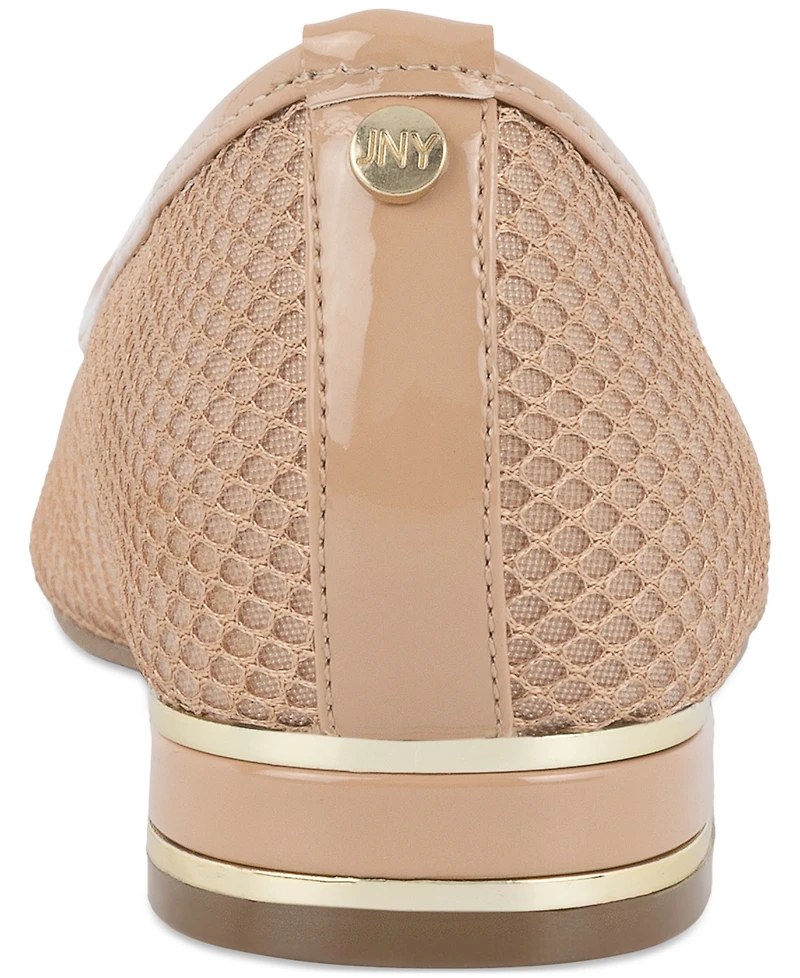 Jones New York Women's Qilulla Mesh Pointed Cap Toe Flats