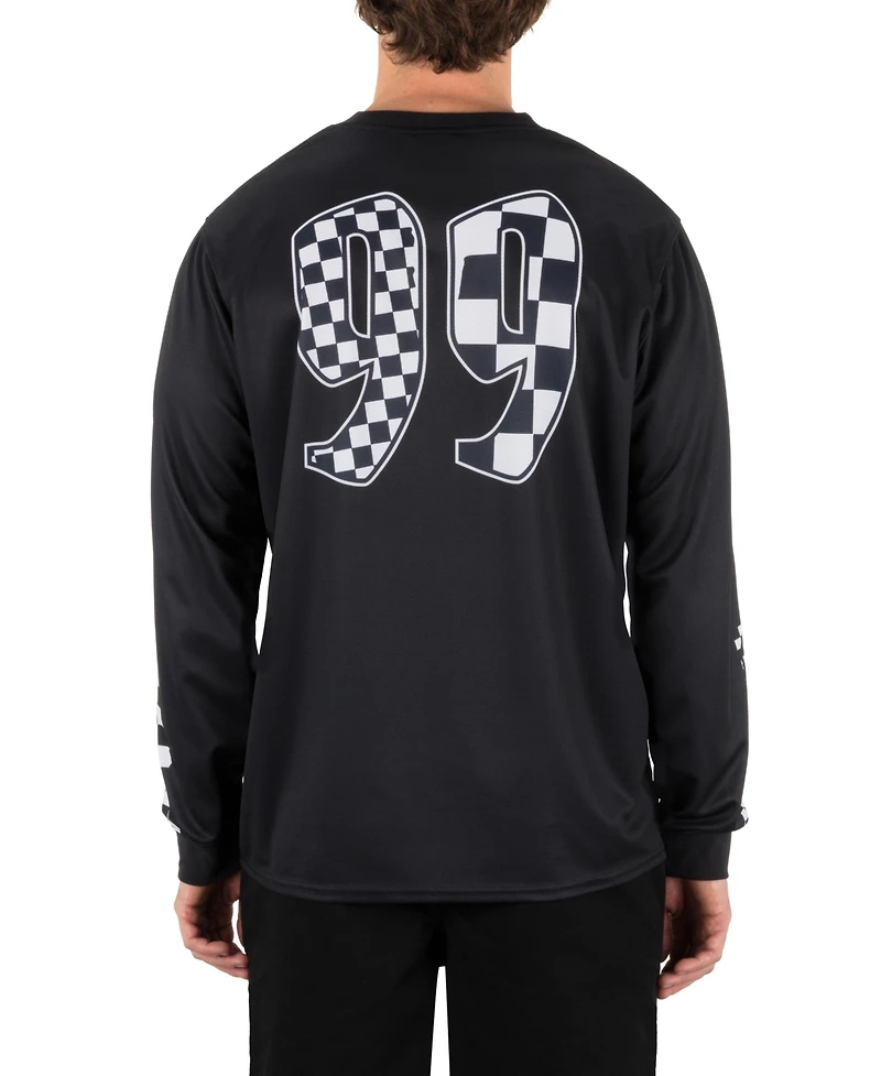 Hurley Men's Check Out Long Sleeve Jersey T-Shirt