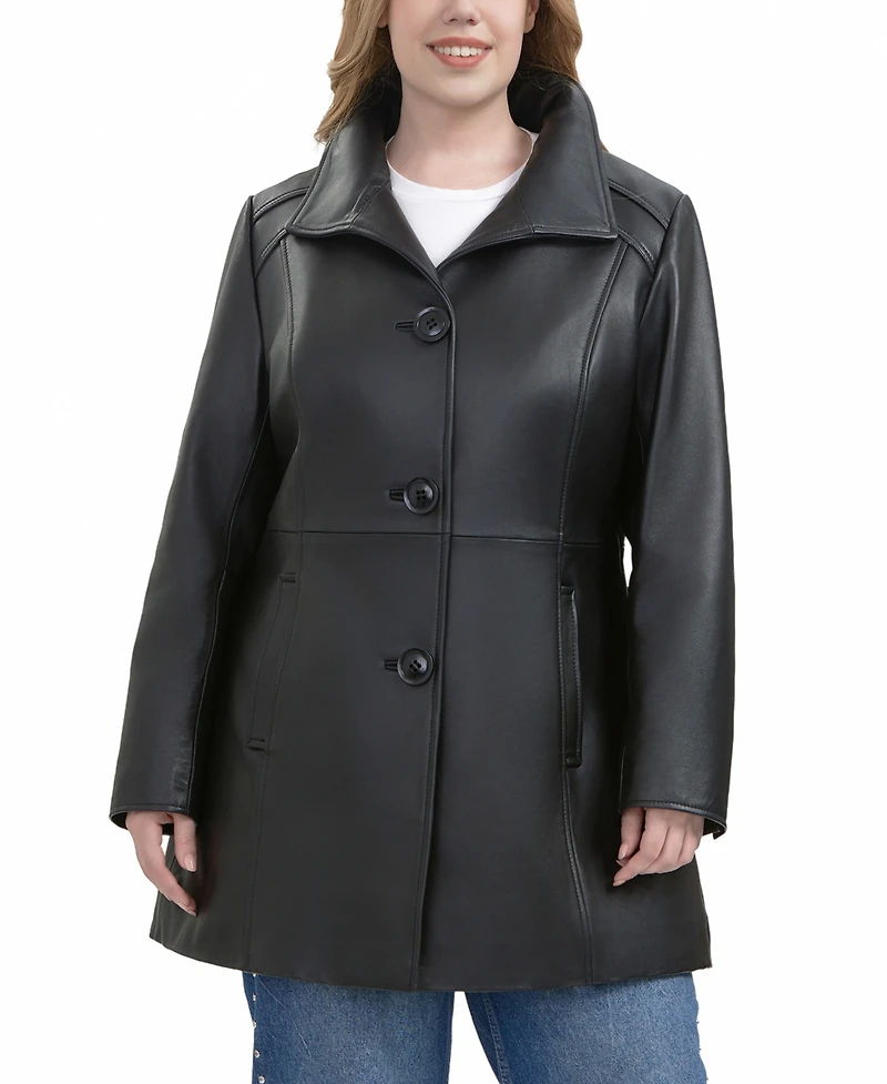Bgsd Plus Sarai Leather Coat