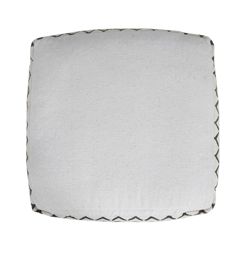 Comfortable Cotton Ottoman for Lounge Areas and Relaxation