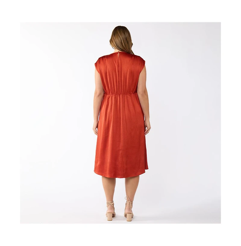 Estelle Burning Desert Textured Dress