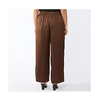 Estelle Rakis Satin Wide Leg Pant