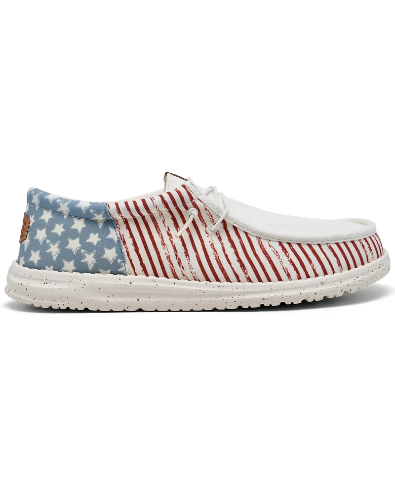 Hey Dude Men's Wally Americana Casual Moccasin Sneakers from Finish Line