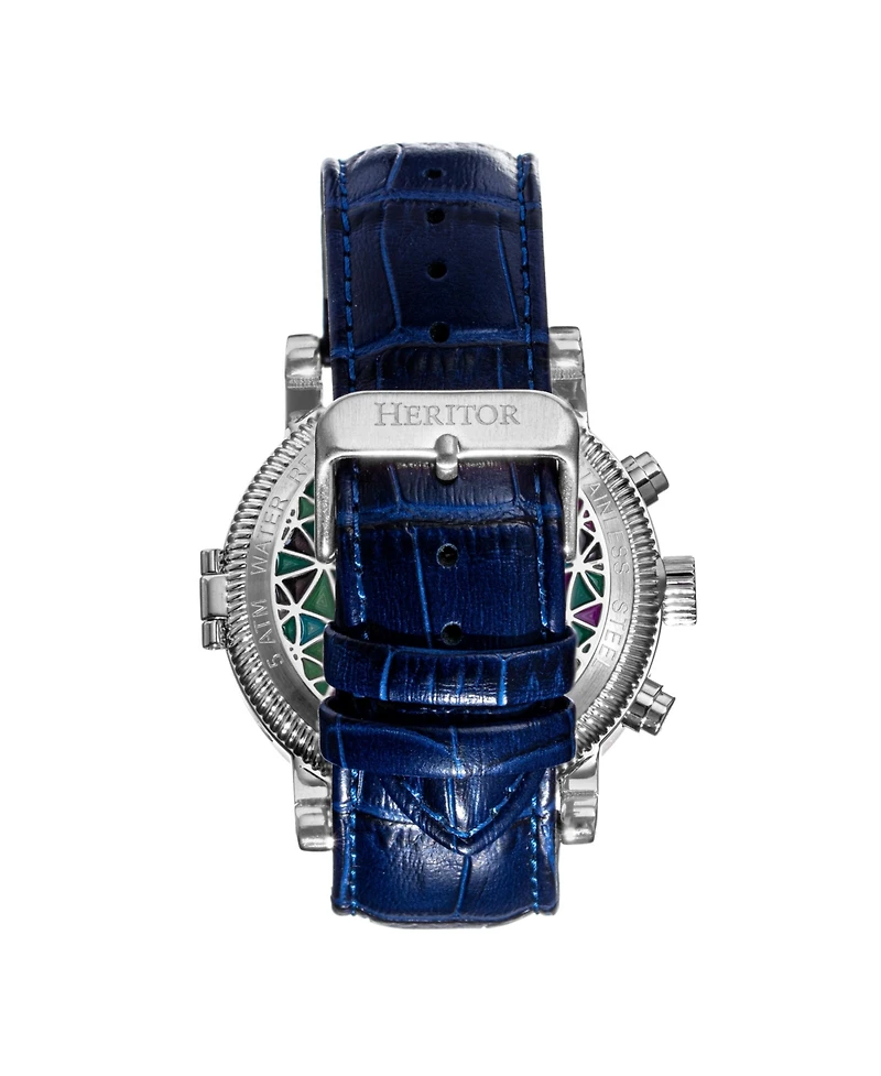 Heritor Automatic Men's Legacy Leather-Band Watch w/Day/Date