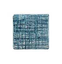 Versatile Polyester Blend Ottoman Cube for Seating or Storage