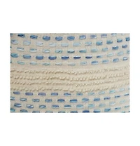 Soft Cotton Blend Ottoman for Footrest Storage and Home Decor