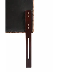 Woven Banana Leaf Headboard Straight Design for Modern Bedroom