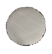 Cotton Blend Ottoman for Living Room Footrest and Comfortable Seating