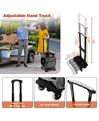 50-Can Large Leakproof Rolling Cooler with Detachable Bottom Plate