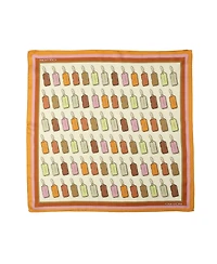 Coach Hangtag Print Silk Bandana Scarf