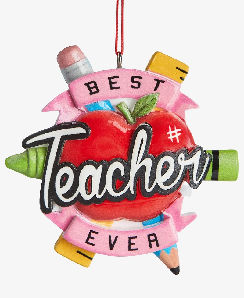 Holiday Lane All About You Best Teacher Ornament, Exclusively at Macy's