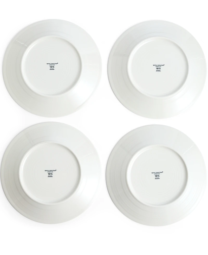 Royal Doulton 1815 Pacific Mixed Pattern Dinner Plates, Set of 4
