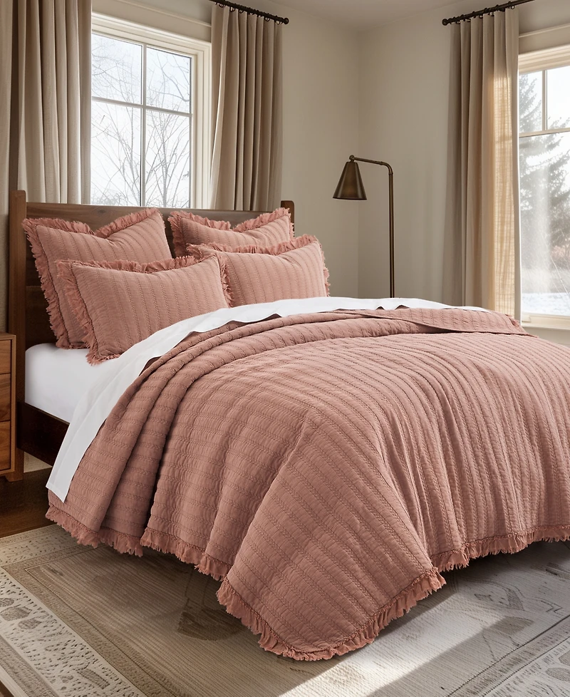 Levtex Wilhemina Stone Washed 3-Pc. Quilt Set, King/California King