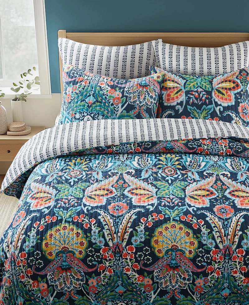 Levtex Diella Reversible 3-Pc. Quilt Set, King/California King