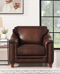Hydeline Belfast 42" Top Grain Leather Armchair