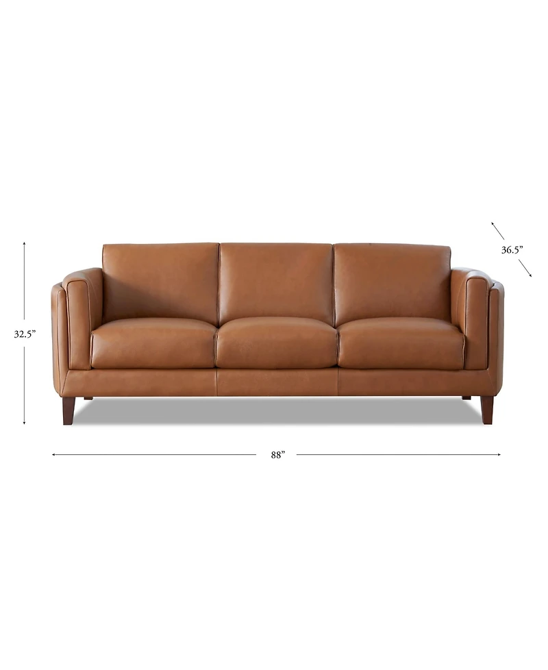 Hydeline Maui 88" Top Grain Leather Sofa