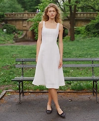 French Connection Women's Birdie Square-Neck A-Line Dress