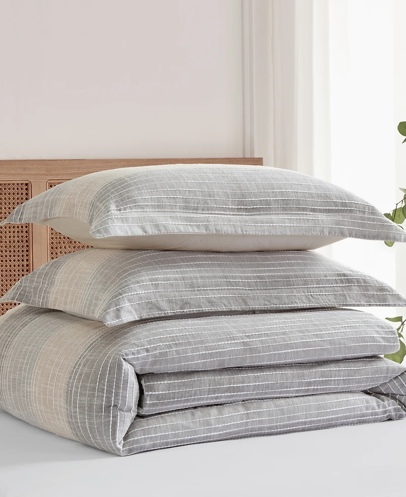 Levtex Sand Stripes Textured 3-Pc. Comforter Set, King/California King