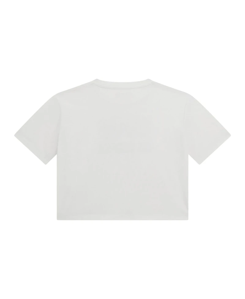 Guess Big Girl Short Sleeve with Shiny Foil Print Logo T-Shirt