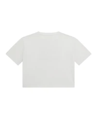 Guess Big Girl Short Sleeve with Shiny Foil Print Logo T-Shirt