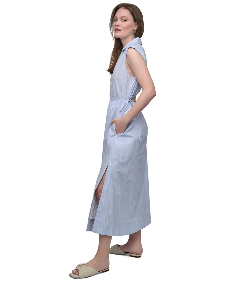 Dkny Jeans Women's Back-Cut-Out Sleeveless Maxi Dress - L3X