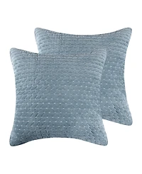Levtex Velvet Stitch 2-Pc. Sham Set, European