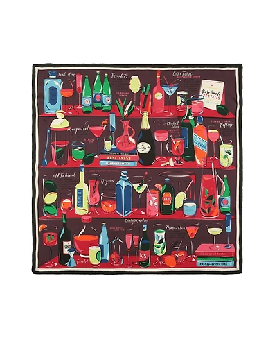 Kate Spade New York Women's Cocktail Party Silk Square Scarf