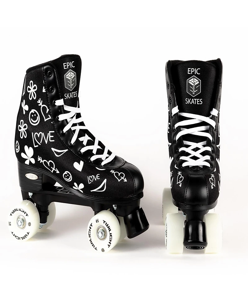 Epic Skates Black Luv Led Light Up Roller