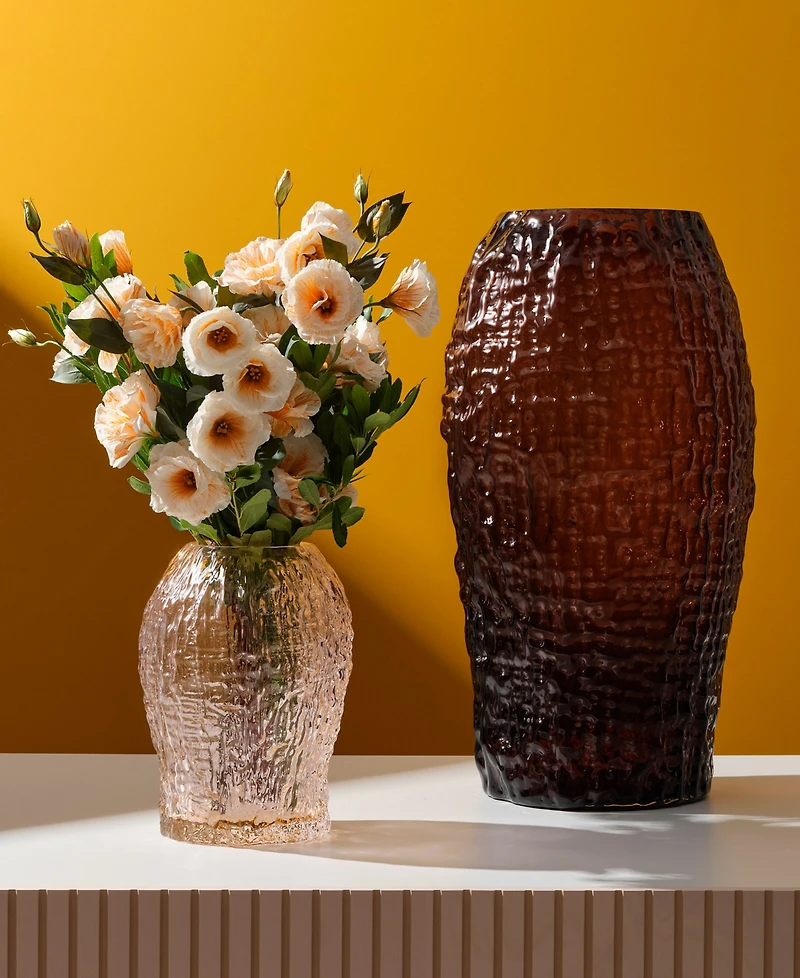 Nude Glass Clear Small Molten Vase