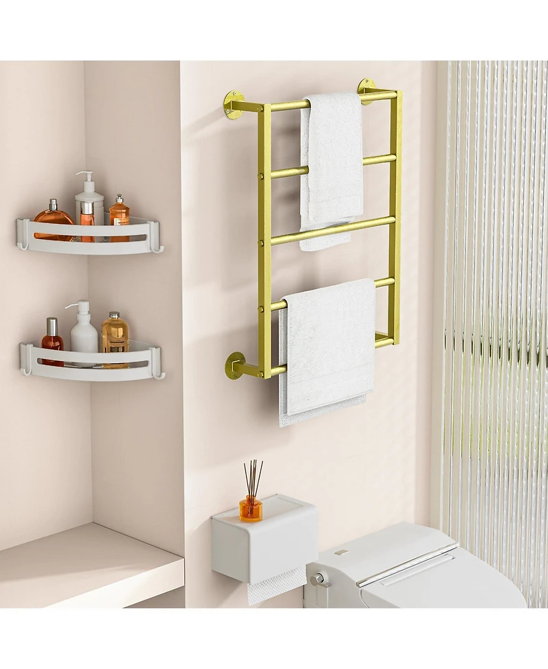 Sugift 18" Towel Rack Wall-Mounted Towel Holder for Bathroom