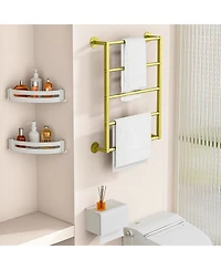Sugift 18" Towel Rack Wall-Mounted Towel Holder for Bathroom