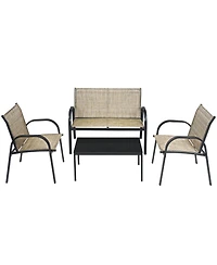 Gymax 4PCS Patio Con