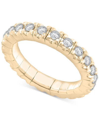 Diamond Stretch Flexible Eternity Band (1 ct. t.w.) in 14k White or Yellow Gold