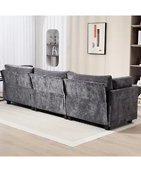 Streamdale 111.42x32.28" 3-Seater Chenille Sofa - Comfy, Cloud-Soft