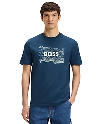 Boss by Hugo Boss Men's Cotton-Jersey Regular-Fit T-Shirt