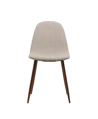Streamdale Wheat Fabric Dining Chairs - Set of 2