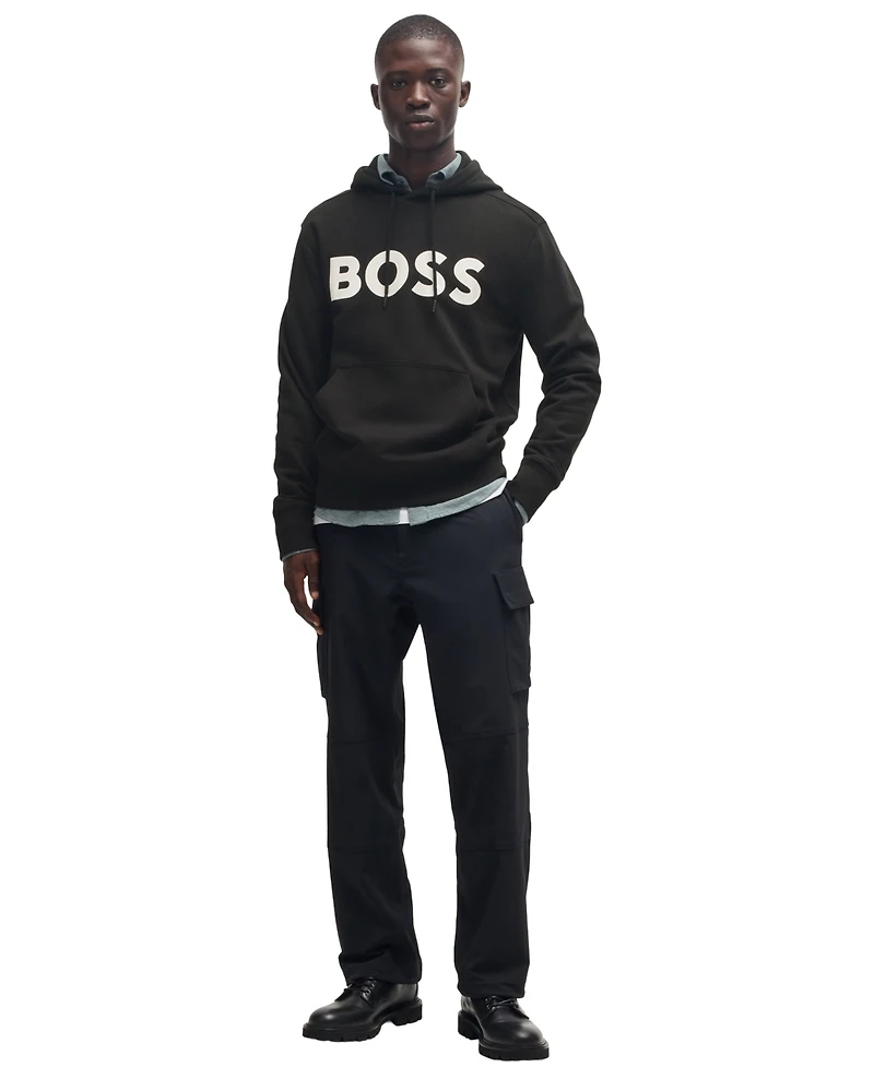 Boss by Hugo Men's Cotton Terry Relaxed-Fit Hoodie