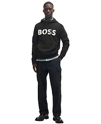 Boss by Hugo Men's Cotton Terry Relaxed-Fit Hoodie