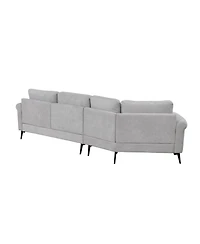 Streamdale 111" Curved Sofa with Pillows