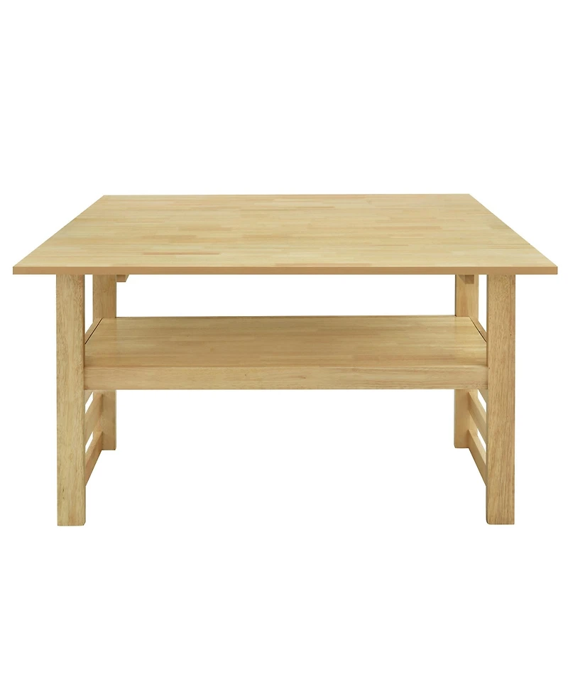 5-Piece Extendable Dining Set with Storage & Upholstered Chairs