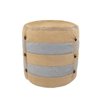 Chic Cotton Ottoman for Modern Home Furniture and Decor