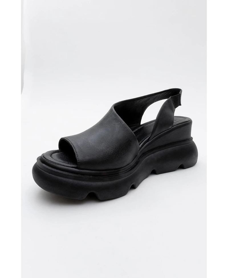 Agusto Leather Platform Sandal (Women)
