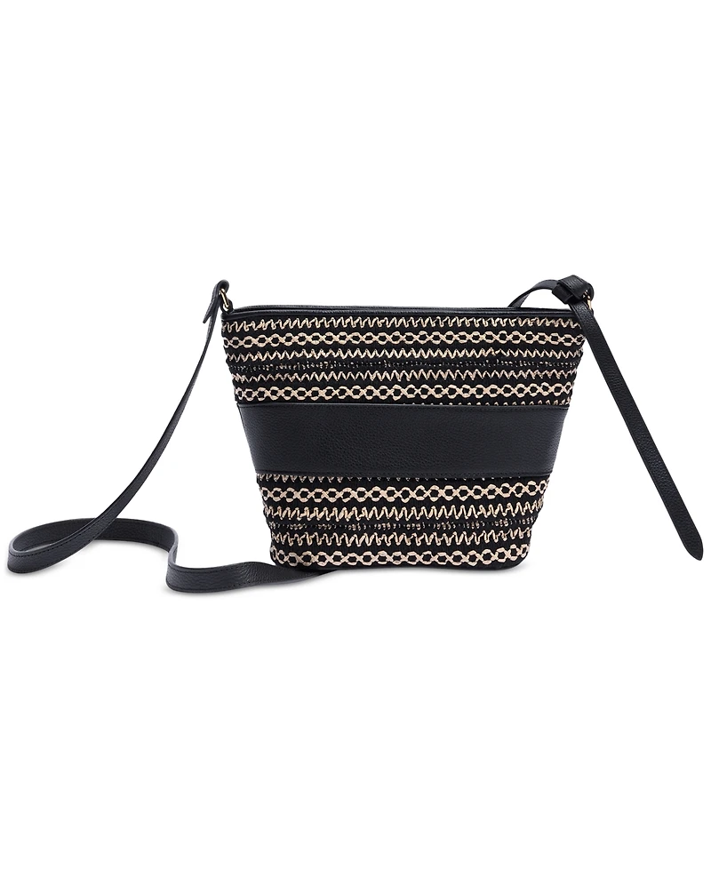 Sam Edelman Khiara Leather Espadrille Fan Crossbody Bag