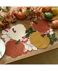 Elrene Fall Feels Cutwork Fabric Rectangle Placemat, 13" x 19"
