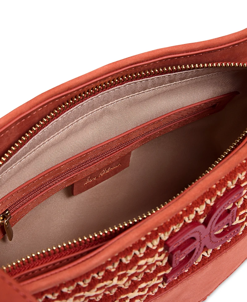 Sam Edelman Khiara Leather Espadrille Fan Crossbody Bag