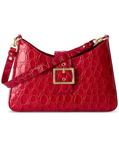 Brahmin Esme Sriracha Vanderbilt Small Leather Shoulder Bag