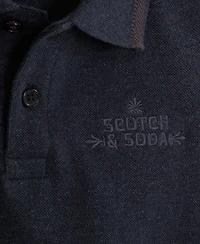 Scotch & Soda Big Boys Heather Pique Polo Shirt