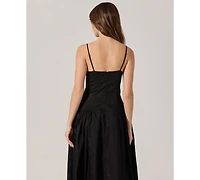 Astr the Label Women's Linen Drop-Waist Dress