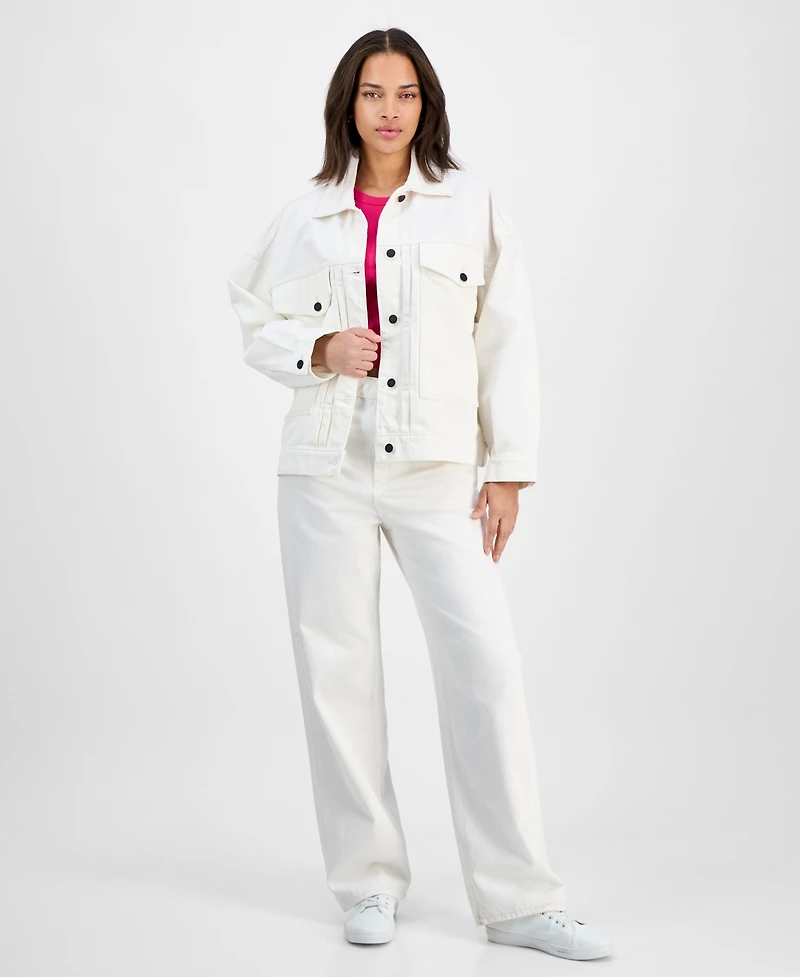 Hugo Women's Cotton Denim Button-Front Jacket