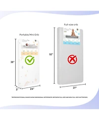 Dream On Me Moonlight Bright Mattress